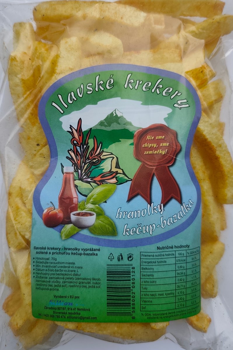 Ilavské krekery kečup-bazalka